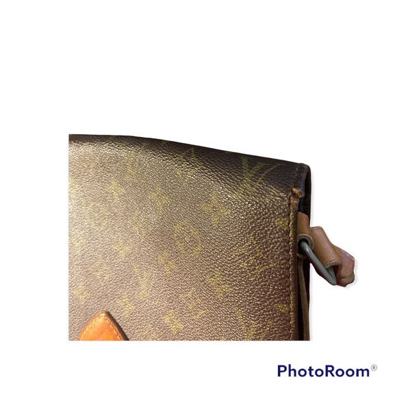 Authentic LOUIS VUITTON Cartouchiere MM Shoulder Bag Monogram Leather Brown - Picture 12 of 13